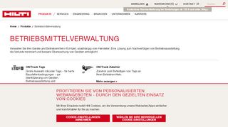 
                            9. Betriebsmittelverwaltung mit ON!Track - Hilti Deutschland