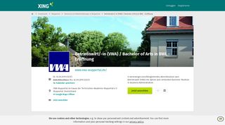 
                            6. Betriebswirt/-in (VWA) / Bachelor of Arts in BWL - Eröffnung in ... - Xing