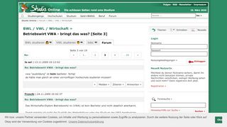 
                            2. Betriebswirt VWA - bringt das was? [Seite 3] - Forum - Studis Online