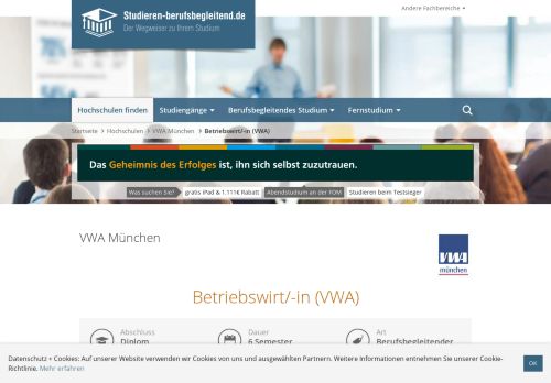 
                            2. Betriebswirt Weiterbildung - VWA München | studieren ...