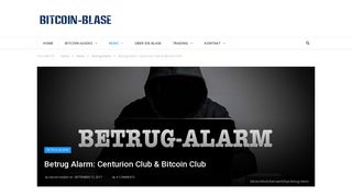 
                            5. Betrug Alarm: Centurion Club & Bitcoin Club - Bitcoin Blase