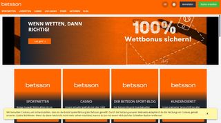 
                            1. Betsson: Online Casino und Sportwetten | 100€ Bonus