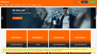 
                            2. Betsson - Spill på odds, Casino, Poker og Bingo på nett