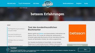 
                            7. betsson Sportwetten - Erfahrungen, Test & Infos - Wettdeals.com