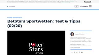 
                            11. BetStars Test 2019 | Die besten Wettanbieter im Vergleich