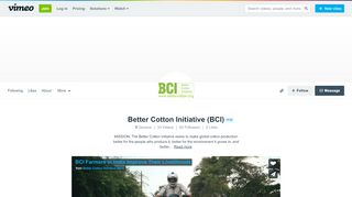 
                            11. Better Cotton Initiative (BCI) on Vimeo