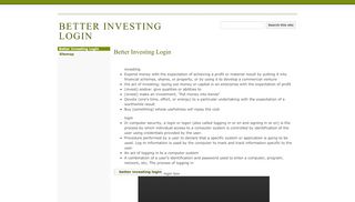 
                            4. BETTER INVESTING LOGIN - Google Sites