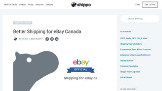 
                            13. Better Shipping for eBay Canada | Shippo