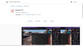 
                            5. BetterTTV - Chrome Web Store - Google Chrome