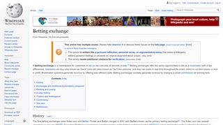 
                            7. Betting exchange - Wikipedia