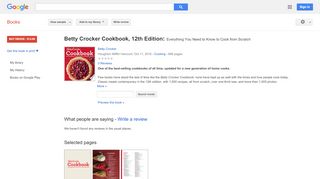 
                            12. Betty Crocker Cookbook, 12th Edition: Everything You Need to Know to ...