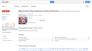 
                            13. Betty Crocker's Easy Cooking for Family and Friends: More Than 350 ...