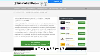 
                            13. Betway App Mobile Download für Android & iPhone