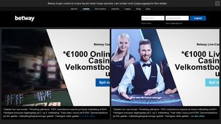 
                            3. Betway Casino - De bedste onlinecasinospil og spillemaskiner