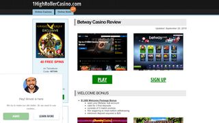 
                            11. Betway Casino Download & Play - High Roller Casinos