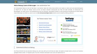 
                            12. Betway Casino Erfahrungen - Bonus, Spiele und Schutz vor Betrug