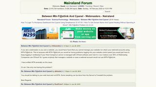 
                            12. Between Mtn F@stlink And Cpanel - Webmasters - Nigeria - Nairaland ...