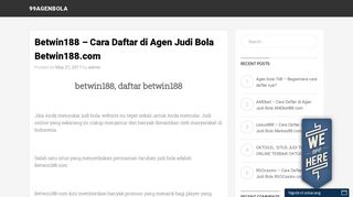 
                            12. Betwin188 - Daftar Agen Bola | Judi Bola Online | Bandar Bola ...