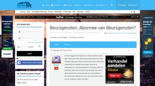 
                            9. Beursgenoten, Abonnee van Beursgenoten? - Forex