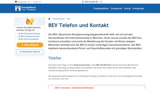 
                            8. BEV Telefon und Kontakt - Energiemarie