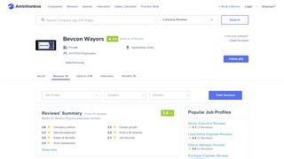 
                            10. Bevcon Wayors Reviews by Employees | AmbitionBox (Naukri.com)