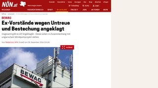 
                            11. BEWAG - Ex-Vorstände wegen Untreue und Bestechung angeklagt ...