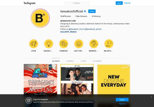 
                            4. Bewakoof.com (@bewakoofofficial) • Instagram photos and videos