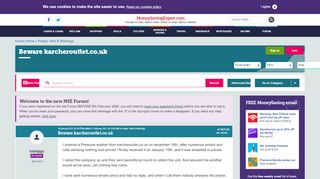 
                            11. Beware karcheroutlet.co.uk - MoneySavingExpert.com Forums