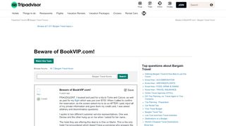 
                            11. Beware of BookVIP.com! - Bargain Travel Forum - TripAdvisor