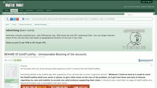 
                            9. BEWARE Of SolidTrustPay - Unreasonable Blocking of the Accounts ...