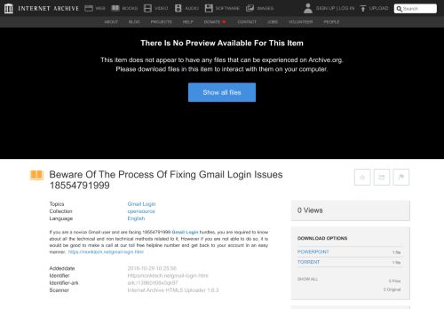 
                            13. Beware Of The Process Of Fixing Gmail Login Issues 18554791999 ...