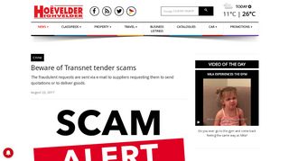 
                            10. Beware of Transnet tender scams | Highvelder