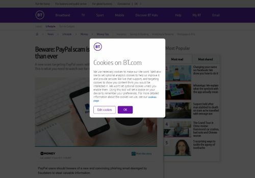 
                            11. Beware: PayPal scam is back and more dangerous than ever - BT