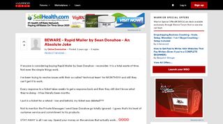 
                            12. BEWARE - Rapid Mailer by Sean Donahoe - An Absolute Joke | Warrior ...