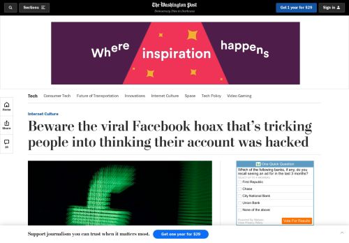 
                            6. Beware the viral Facebook hoax that's tricking people into thinking ...