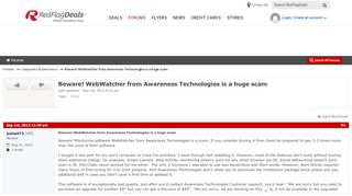 
                            12. Beware! WebWatcher from Awareness Technologies is a huge scam ...