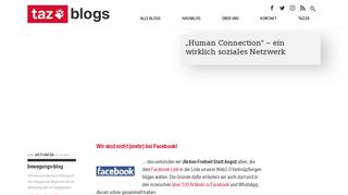 
                            5. Bewegungs-Blog » „Human Connection“ – ein wirklich soziales ...