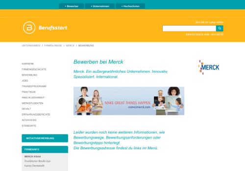 
                            11. Bewerben bei Merck | Berufsstart.de