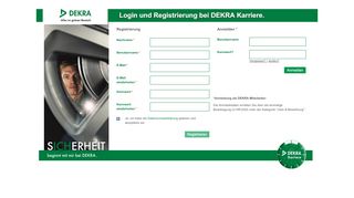 
                            7. Bewerber Login und Registrierung Sind Sie ... - DEKRA Job Portal