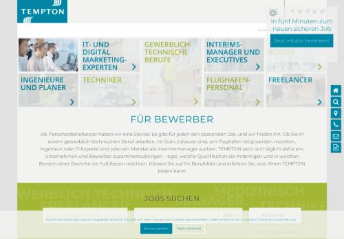 
                            1. Bewerber - TEMPTON Personaldienstleistungen GmbH für Bewerber