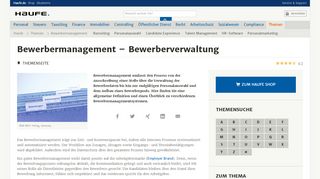 
                            5. Bewerbermanagement | Haufe