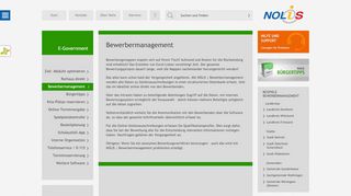 
                            1. Bewerbermanagement | NOLIS GmbH - Webdesign und ...