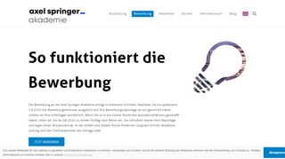 
                            3. Bewerbung - Axel Springer Akademie