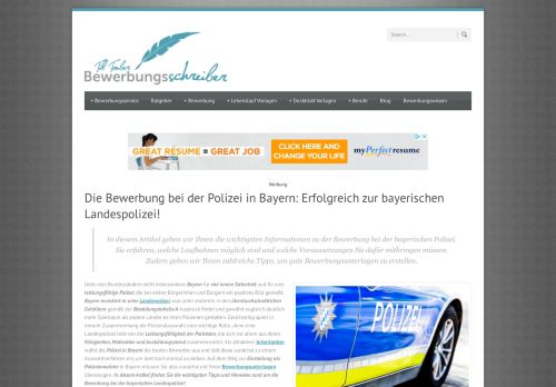 
                            9. Bewerbung bei der bayerischen Polizei! Tipps - Anschreiben ...