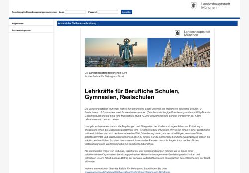 
                            8. Bewerbung - Bewerbermanagement-System - muenchen.de