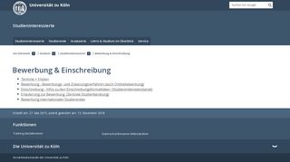 
                            9. Bewerbung & Einschreibung - Universität zu Köln