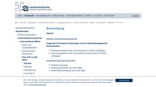 
                            2. Bewerbung | Fachhochschule Kiel