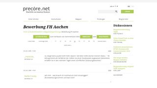 
                            12. Bewerbung FH Aachen | Page 15 | precore.net