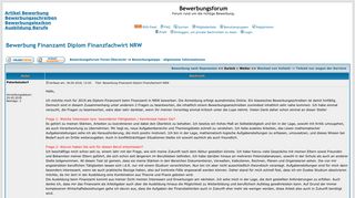 
                            11. Bewerbung Finanzamt Diplom Finanzfachwirt NRW :: Bewerbungsforum ...