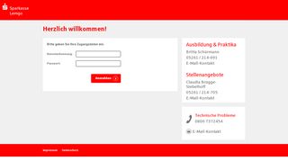 
                            8. Bewerbung fortsetzen - Sparkasse Lemgo Onlinebewerbung